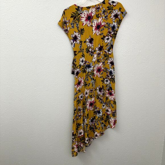 Donna Morgan Yellow Floral Asymmetrical Dress - Picture 8 of 13